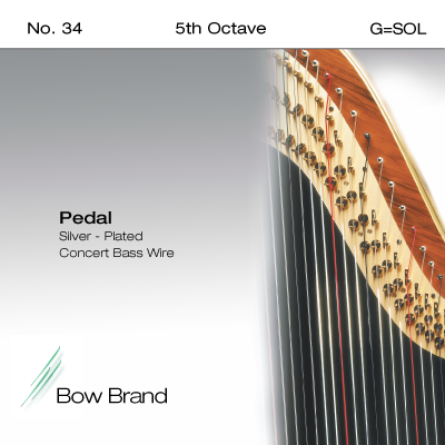 Bow Brand Pedal Wires Silver Plated PW-34G5S